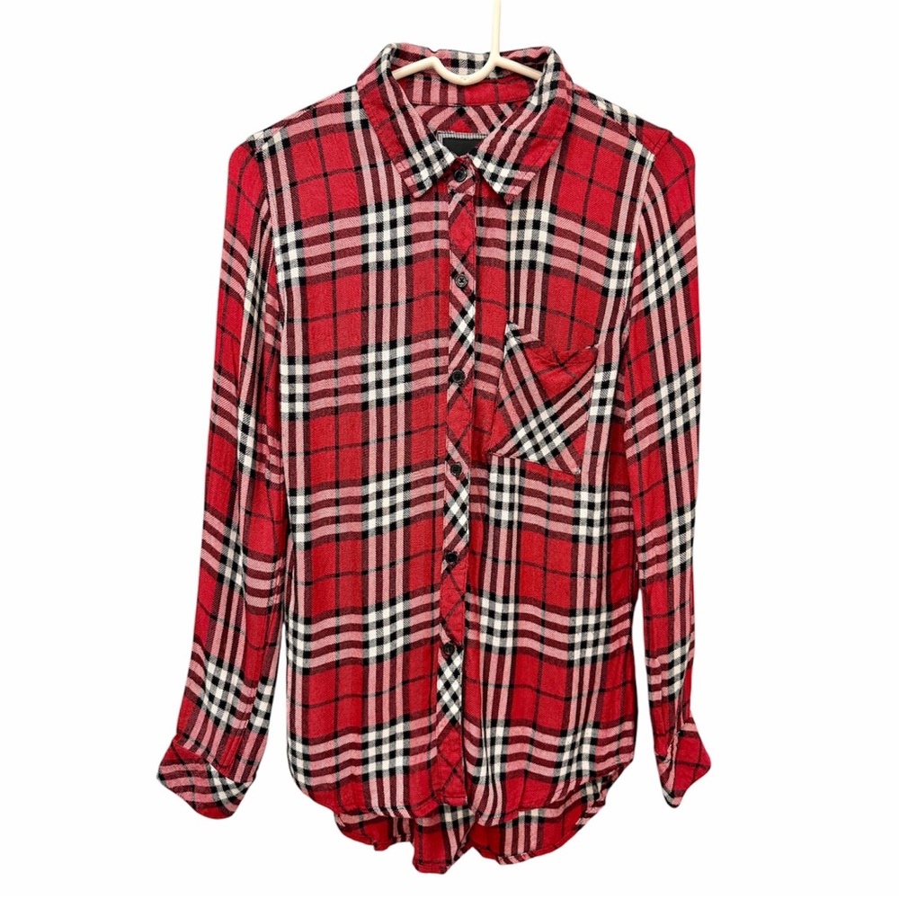 Rails Red Plaid Button-Up Shirt